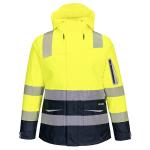 Huski Hi-Vis Womens Contrast Rain Jacket (K8202)