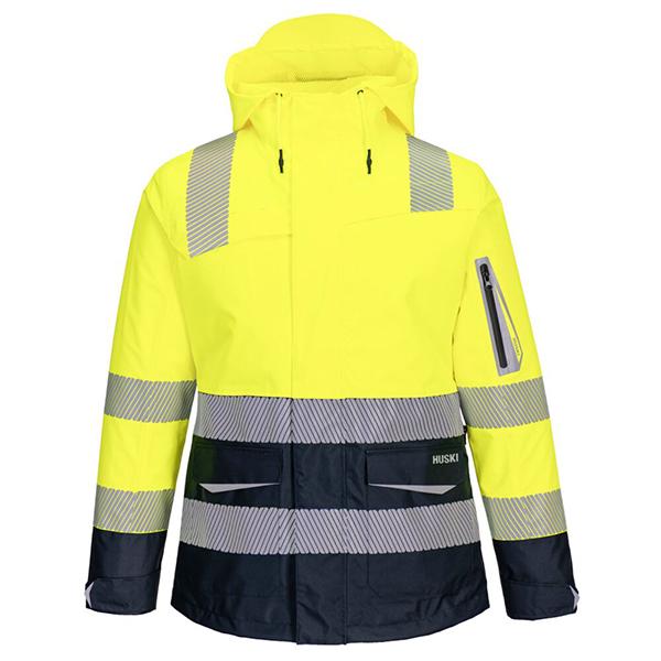 Huski Hi-Vis Womens Contrast Rain Jacket (K8202)