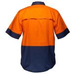 Hi-Vis Lightweight Contrast 1/2 Button Class D Shirt S/S (MC802)
