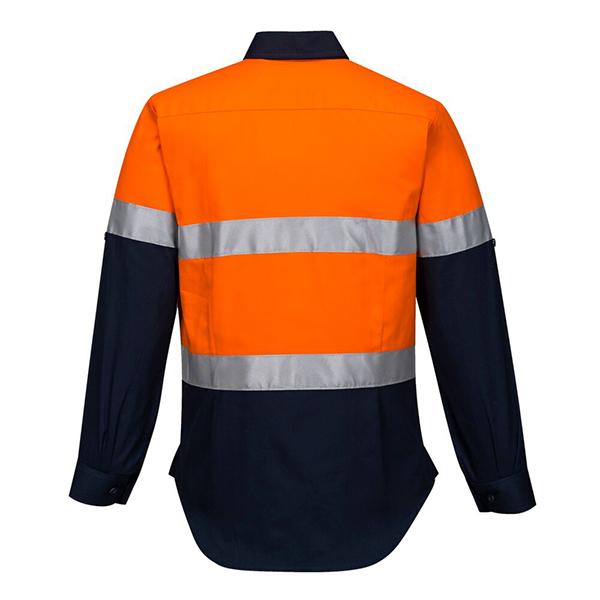 Hi-Vis Womens Contrast Shirt L/S (ML108)