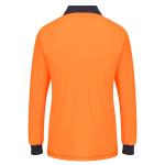 Hi-Vis Womens Cotton Comfort D Contrast Polo L/S(ML213)